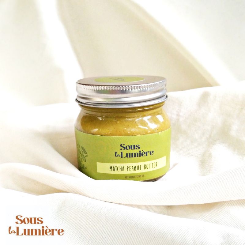 

COD Matcha Peanut Butter 250 gram Selai Kacang Matcha No Sugar Keto Vegan Diabetic DEBM Sous la Lumière
