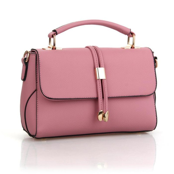 Tas Pesta Mewah Wanita Import Slempang Buat Kondangan Branded Slingbag - Pink