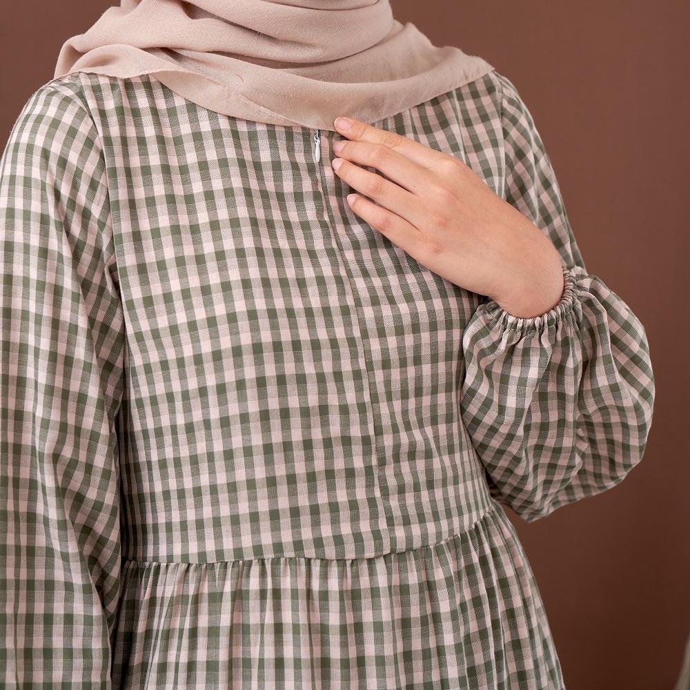 Le Khari Lituayu Gamis Katun Gamis Busui Gamis Homedress Size S - XL-7