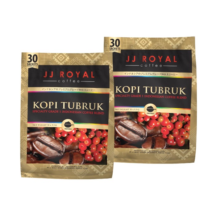 

Bundling 2 JJ Royal Kopi Tubruk Bulk Bag 30 Sachets