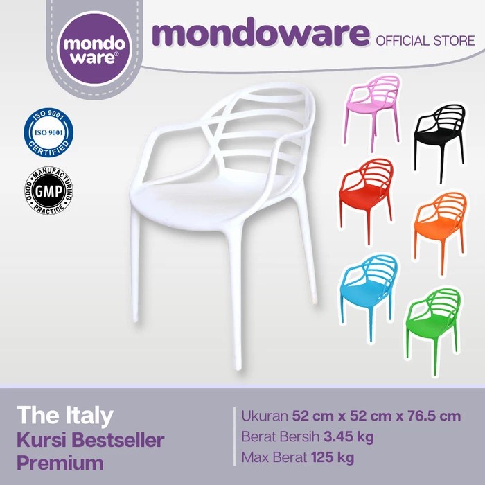 MONDOWARE - THE ITALY / KR 161 | kursi plastik mondo KR161 | kursi plastik outdoor | kursi plastik mondoware | kursi TWINPAN KR 161 | kursi tumpuk plastik | kursi plastik tumpuk | kursi plastik indoor | kursi plastik minimalis | stackable plastic chair