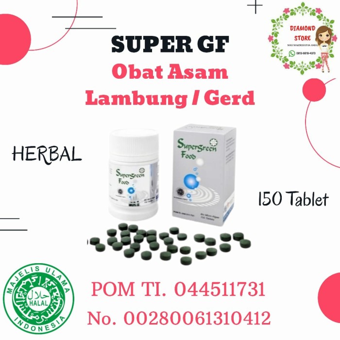 [ READY STOCK ] Super GF SGF Obat Asam Lambung / Herbal / ORI 100%