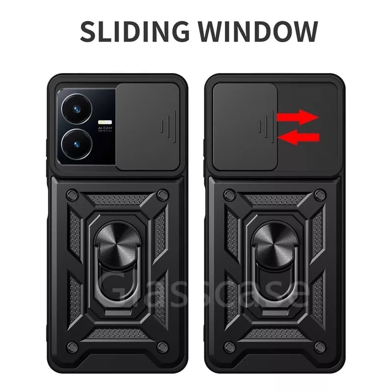 EllaStuff Bisa COD Case Vivo Y22 Case Softcase SLIDE ARMOR CAMERA PROTECTION Case Casing Hp Vivo Y22