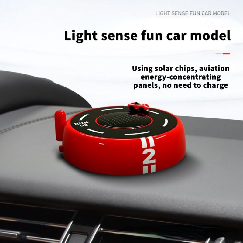 MAINAN MOBIL SOLAR + PARFUM RUN 21 - Hiasan Dashboard Aromaterapi, Gerak & Wangi Otomatis