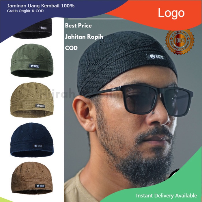 PECI RAJUT TURKI/PECI RAJUT TEBAL/PECI HAJI/PECI RAJUT POLOS BY ROSAL - Hitam