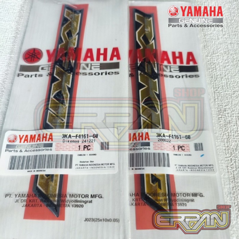 EMBLEM BOX AKI RX KING 2007 2008 PEREDAM ORIGINAL  3KA-F4161-60