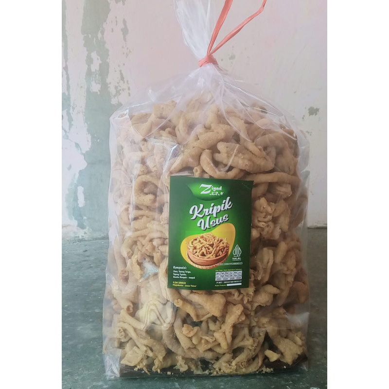 

keripik usus ayam 1kg&500g free kardus