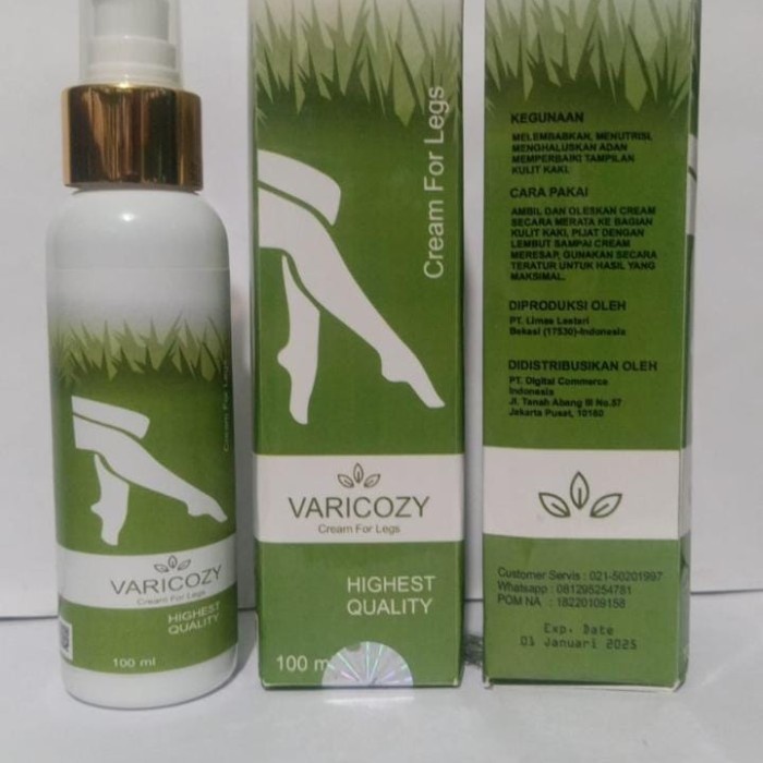Varicozy Cream Original Obat Varises Strech March Mengecilkan Urat Amp