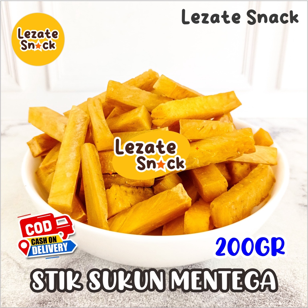 

Kripik Stik Sukun Super 200gr Empuk Renyah Enak Lezate Snack / Keripik Sukun Mentega Sedap Snack