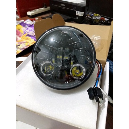 Head Lamp Daymaker. Lampu Utama LED Harley dan Semua Sepeda Motor. Honda CB 100. CB 125 dan untuk mo
