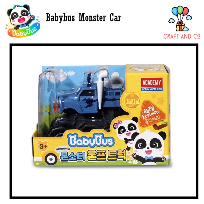 Vincen Mainan mobil Monster Truck Babybus Police Car Truck Fire truck Tow - Wolf