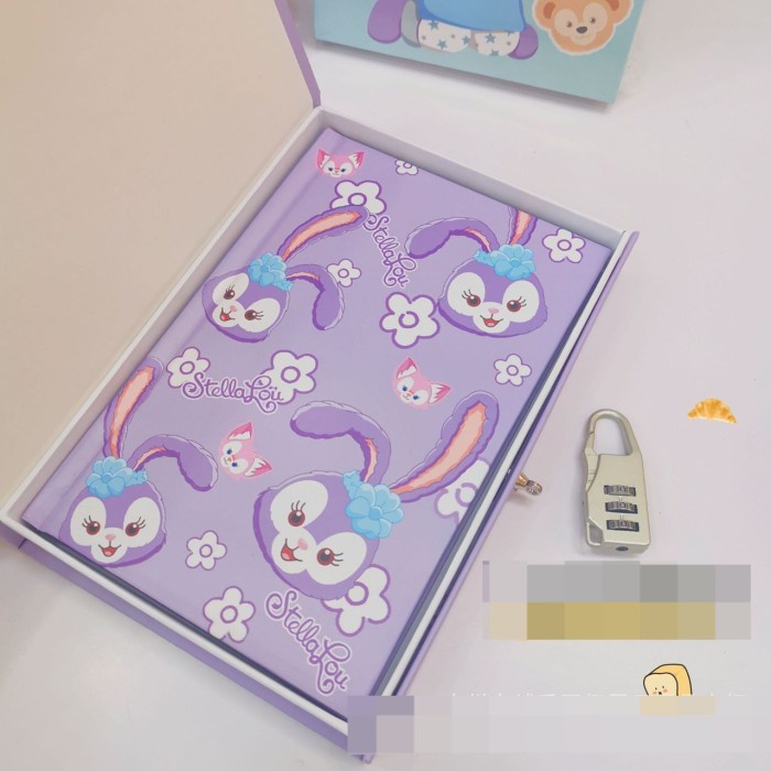 

HS- HARDCOVER DIARY LOCK SANRIO | DIARY STELLA LOU | BUKU DIARY - STELLA-FLOW