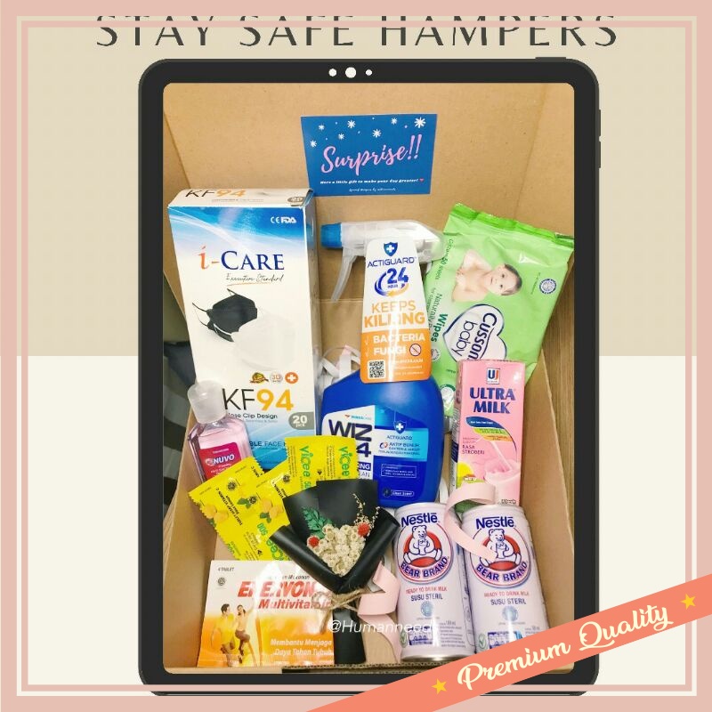 

Hampers Natal Unik Lucu Murah Kado Merry Christmas Tahun Baru / GIFT BOX HAMPERS KESEHATAN / SUPPORT HAMPERS / STAY SAFE HAMPERS / ISOMAN HAMPERS Vit / Syafakillah Hampers