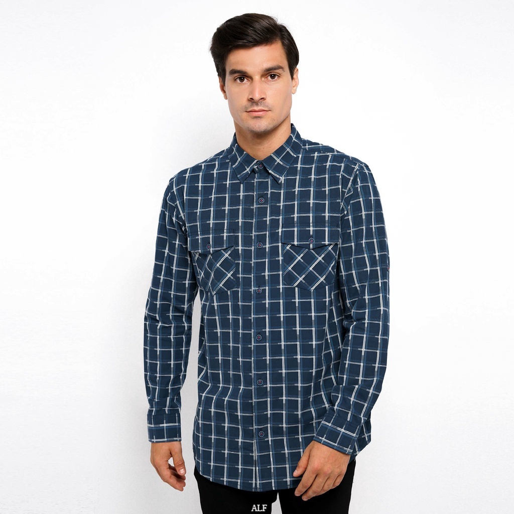 Kemeja Pria Big Size Baju Cowok Cressida Jumbo Original - Rmbl.fb002 ALF