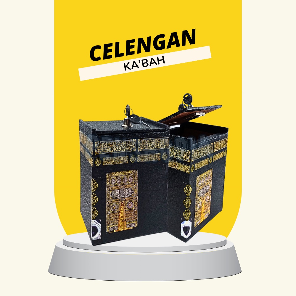 Celengan Kabah / Celengan Jumbo Plus Kunci / Celengan Miniatur Kabah Besar