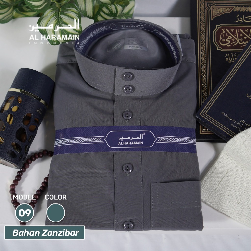 AL Haramain Jubah / Gamis Pria Dewasa Viet Premium Zanzibar (09) | Abu Tua | Silver