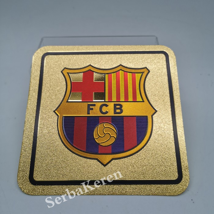 

Stiker sticker club Barcelona Sepak bola import Gold