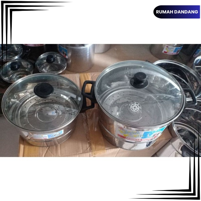 dandang nasi/sayur tutup kaca