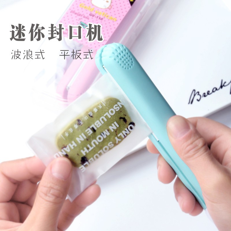 Snack Sealer / Hand Sealer Mini / Alat Penyegel plastik snack bungkusan makanan COLOK LISTRIK/Sealer