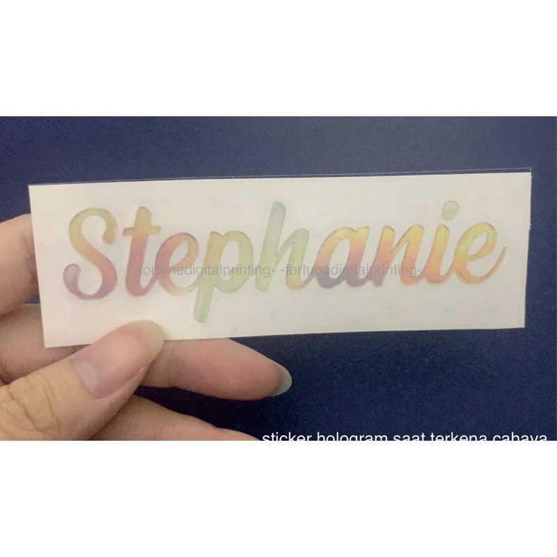 

Cutting Sticker Nama HOLOGRAM, GOLD DAN WARNA Bisa Custom Nama Sendiri