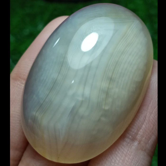 Natural Batu Akik Pandan Kapas Semu Nanas Sutra Merah Lumut OliAntik72