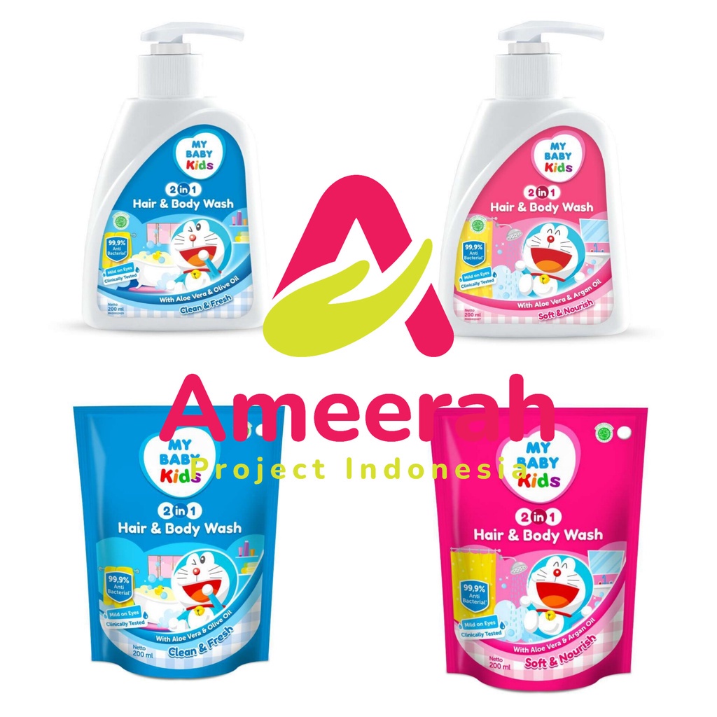 MY BABY KIDS HAIR AND BODY WASH 2 IN 1 / SABUN DAN SHAMPO ANAK 2 IN 1