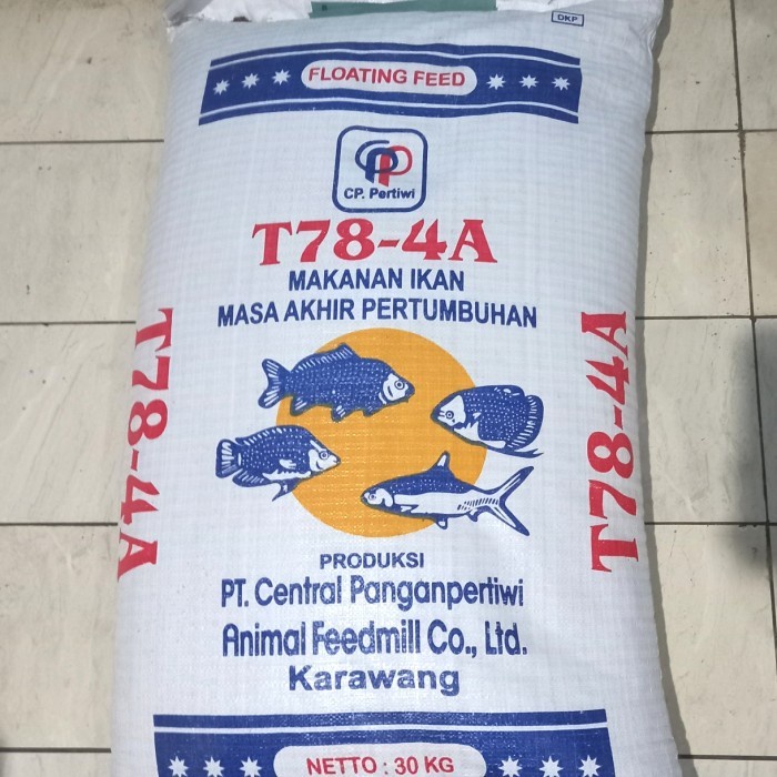 Pakan Pelet Ikan Nila, Gurame | T78-4A 30 kg | Masa Akhir Pertumbuhan