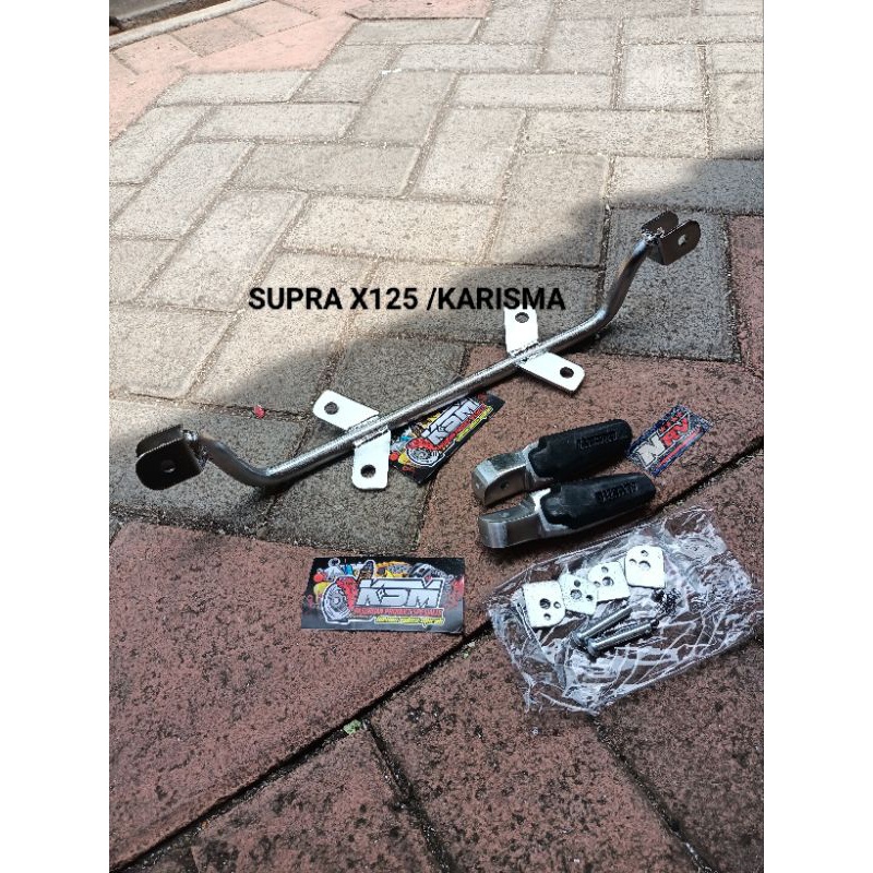 power pootstep depan Ducati PNP Supra x 125 /karisma /besi barstep depan Supra x125 /karisma Rossi v