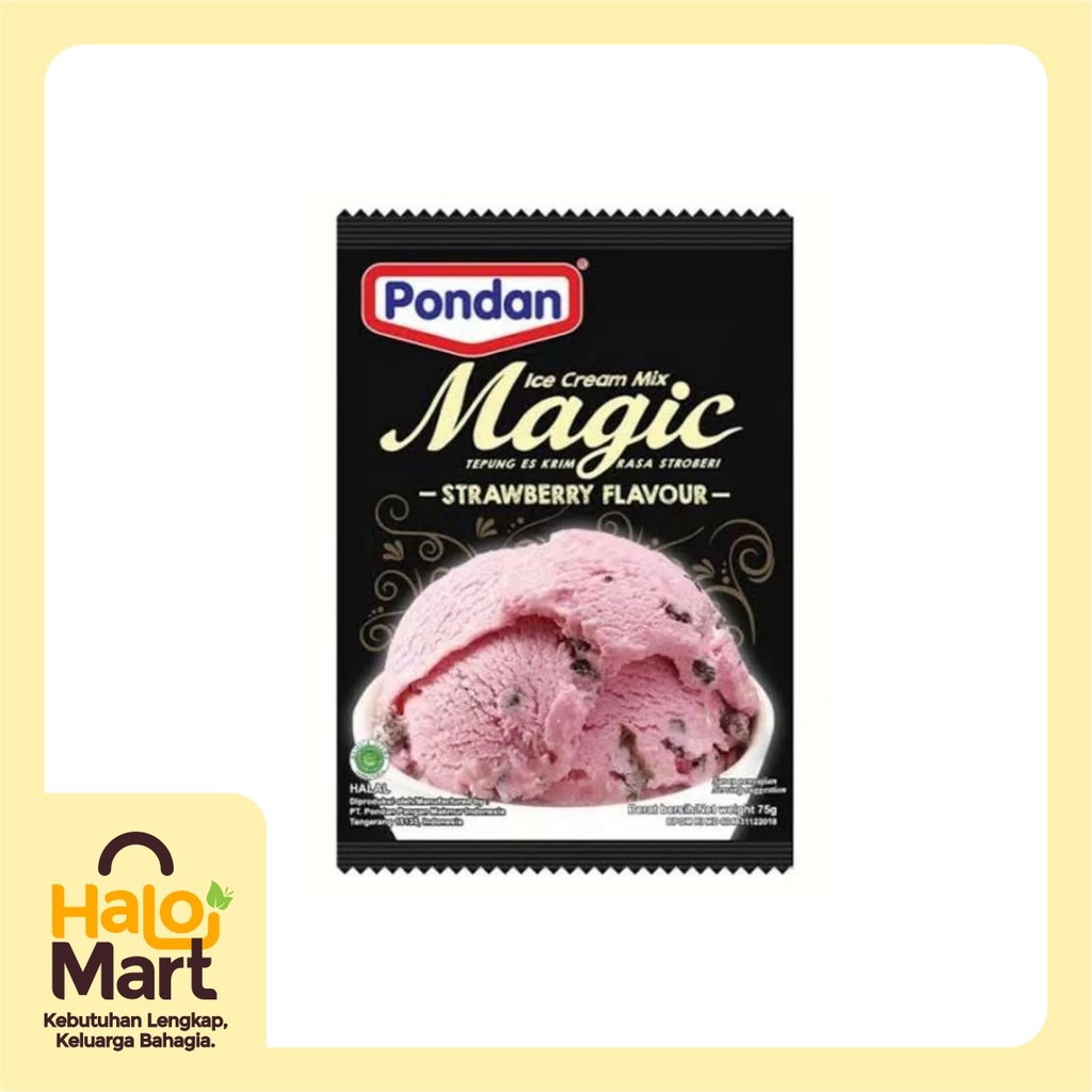 

PONDAN ICE CREAM MAGIC RASA STRAWBERRY 75GR
