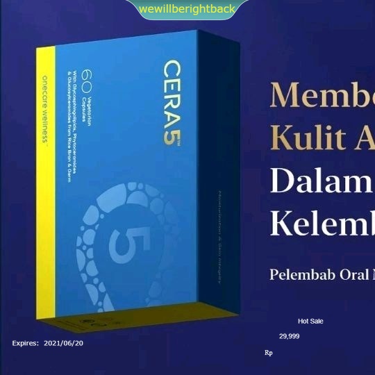 cera5 CERA5 Cera-5 Ag factor praventac  / cera5 / cera 5 suplemen kecantikan antiaging anti tua beau