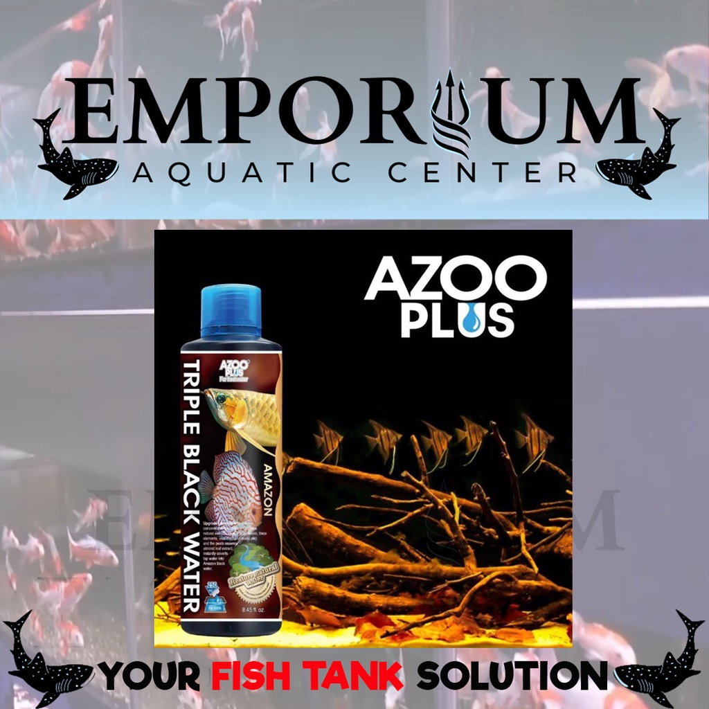Azoo Triple black water untuk channa / Arwana / Wild Discus - Emporium Fish
