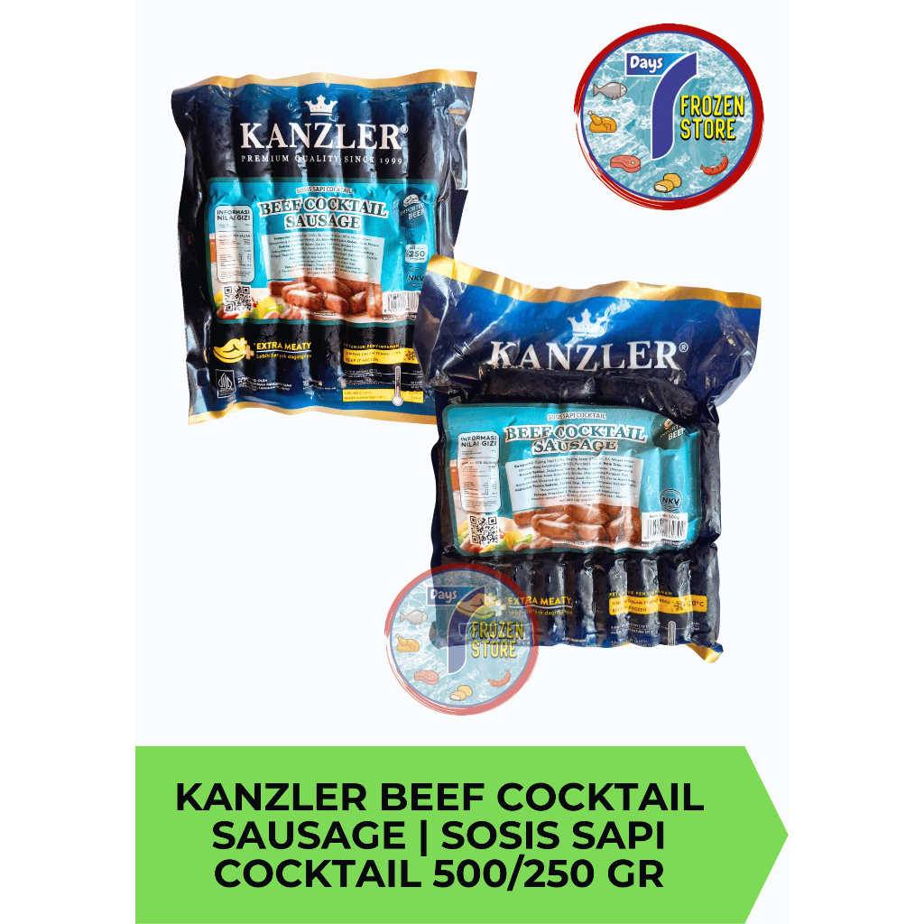 

Kanzler Beef Cocktail Sausage | Sosis Sapi Cocktail 500 gr