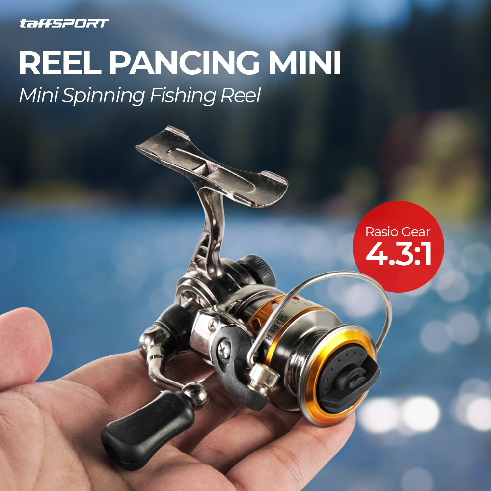 Reel Pancing Mini Rill Mini Reel Pancing Murah Reel Pancing Mini Spinning 4.3:1 Gear Ratio - MN100