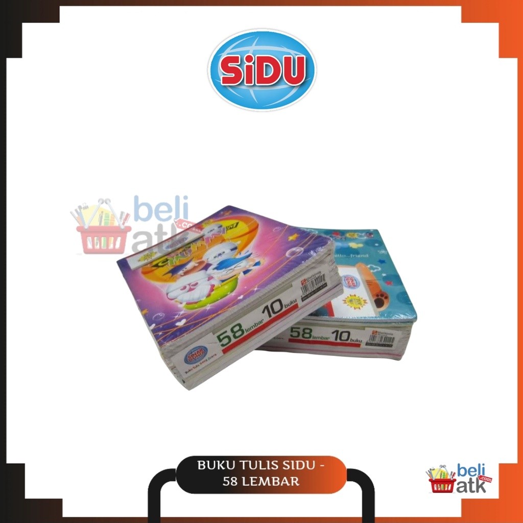 

(PACK) Buku Tulis Kecil Bergaris 58 Lembar - SiDU Sinar Dunia