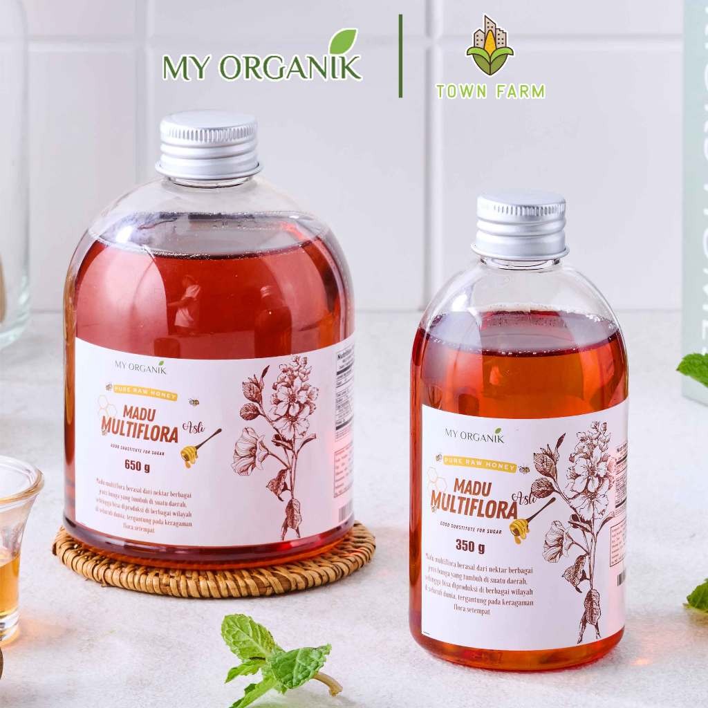 

My Organik Madu Multiflora 650gr Pure Raw Honey Madu Murni Asli Premium Pure Original 100%