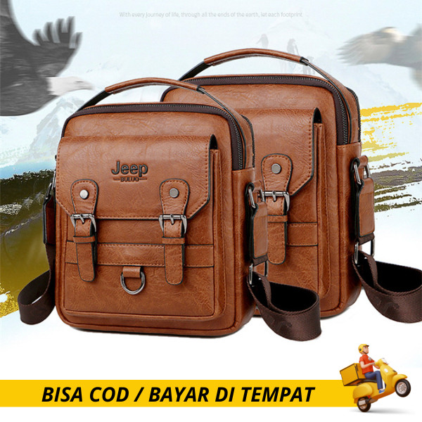 PROMO TAS JEEP CURREN 8642 || TAS JOSSE || TAS SELEMPANG KULIT PRIA