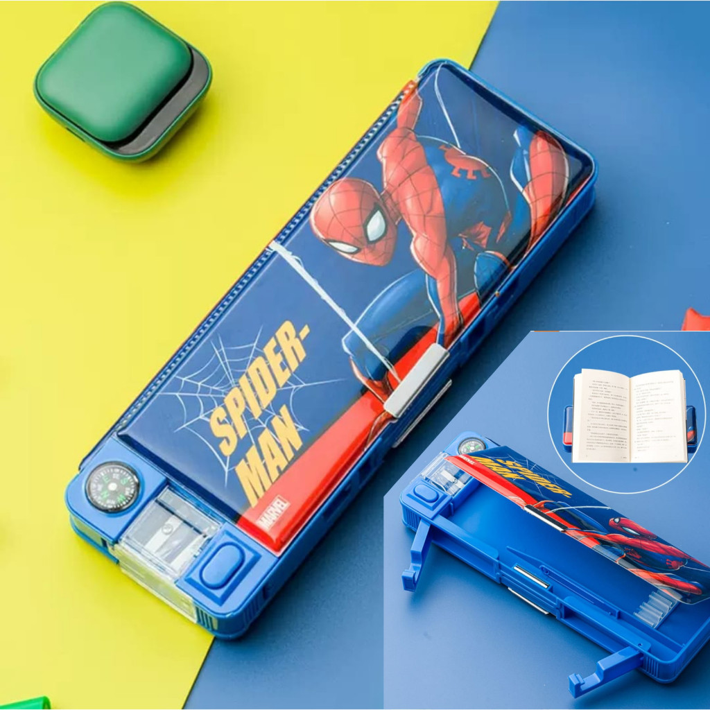 

TERMURAH Kotak Pensil Anak Laki Laki Ada Sandaran Buku Karakter Spiderman Kapten Amerika XX-4