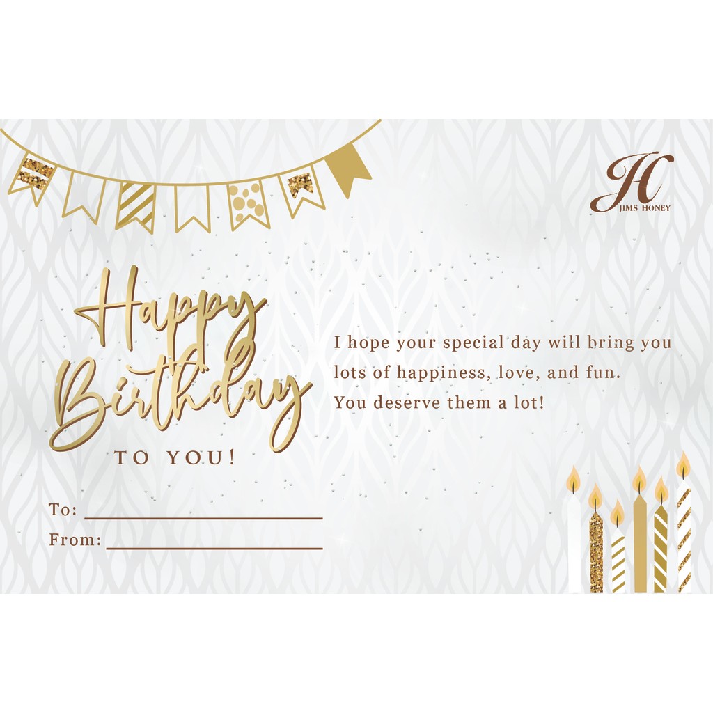 Kartu Ucapan Hadiah / Gift Custom Tulisan (Kosongan)