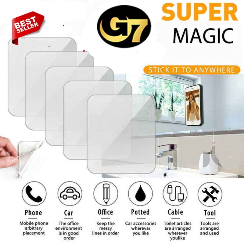 Double Tape Nano Super Kuat Double Tape Bening Lembar Lem Dua Sisi Perekat Double Tip Tempel Serbagu