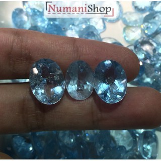 Batu Natural Blue Topaz Brazil/ Sky Blue Topaz HQ