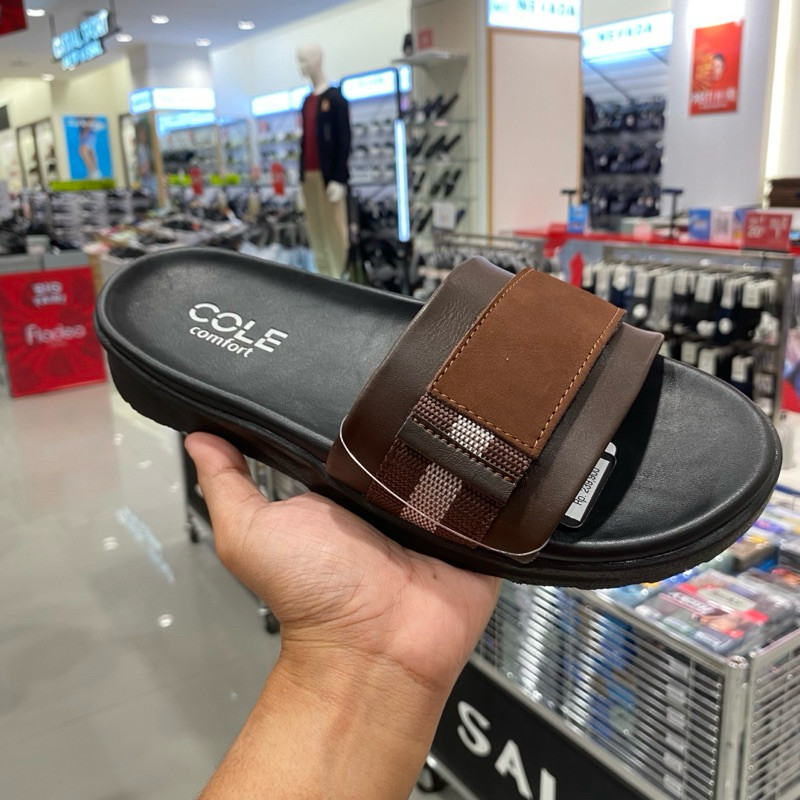 Cole Sandal Slop Pria Model Slip On Comfy Bahan Karet