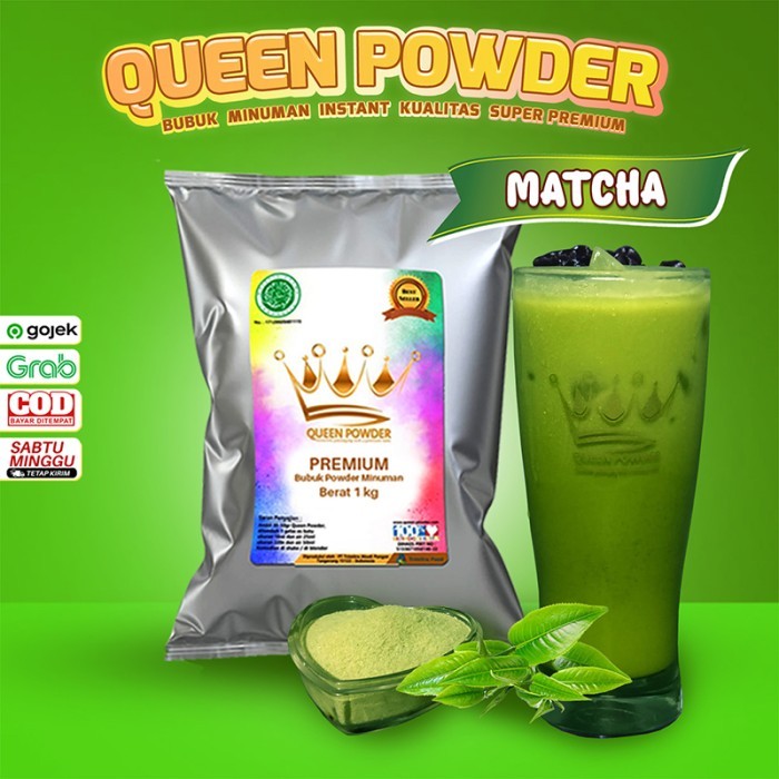 

[PROMO] Bubuk Minuman Queen Powder Premium Rasa Matcha 1Kg