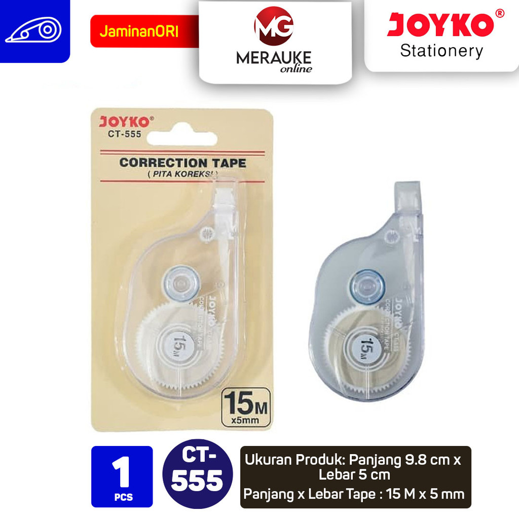 

JOYKO Correction Tape / Pita Koreksi CT-555 (15m x 5mm)