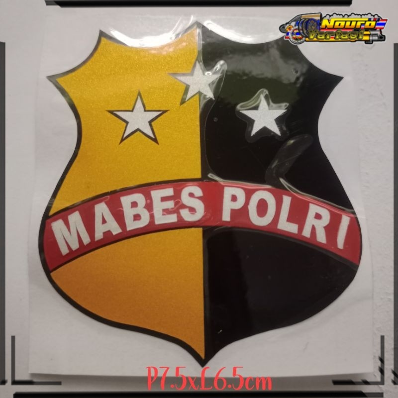 

aksesoris Stiker logo cutting pm mabes polri stiker tumpuk