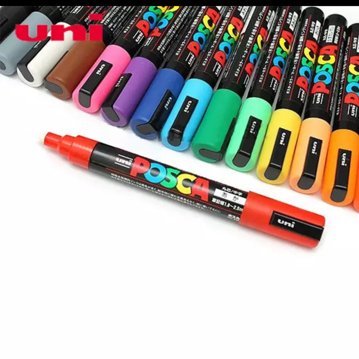 

uni posca PC-5M poster color marker - slate grey