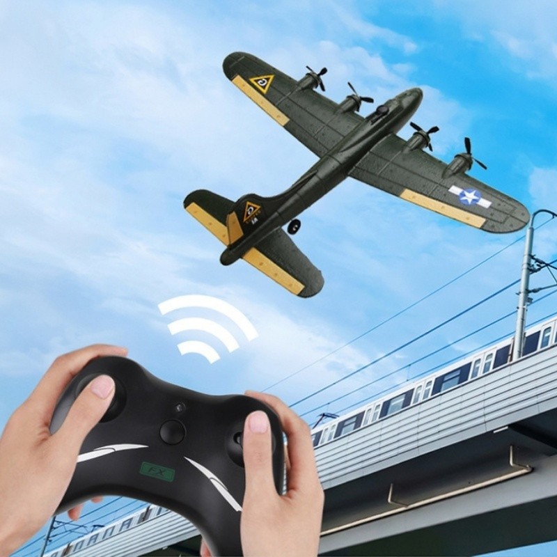 New Remote Control Foam Plane Fixed Wing Model Glider B17 Bomber Toy Plane Desktop Decoration Childr
