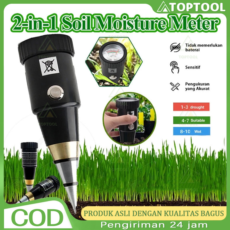 

Alat Penggukur Tanah 2 in 1 Pen Type PH Meter Soil Analyzer Tester Meter Alat Ukur PH Tanah