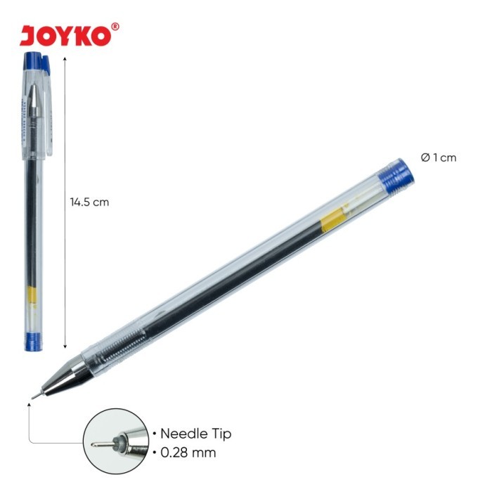 

Gel Pen Pulpen Pena Joyko GP-266 iTech 2 0.28 mm - Hitam