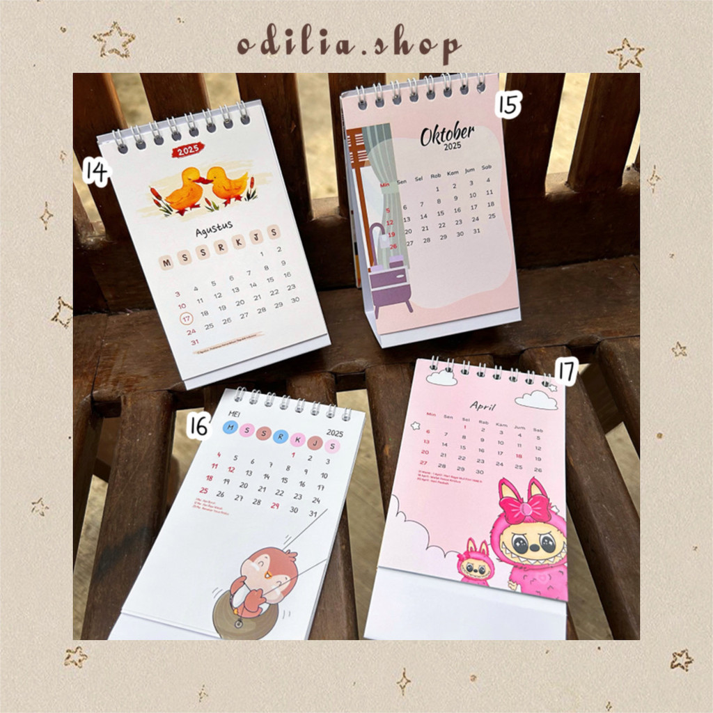 

PART 2 Kalender Meja Kecil 2025 Karakter Labubuu Animal Home Aesthetic Calender Duduk New Year Korea Aksesoris Stationery Sekolah Kantor Office Deco Decoration Hiasan Meja Anak Lucu Atk Banjar Bjb Banjarbaru Odilia.Shop