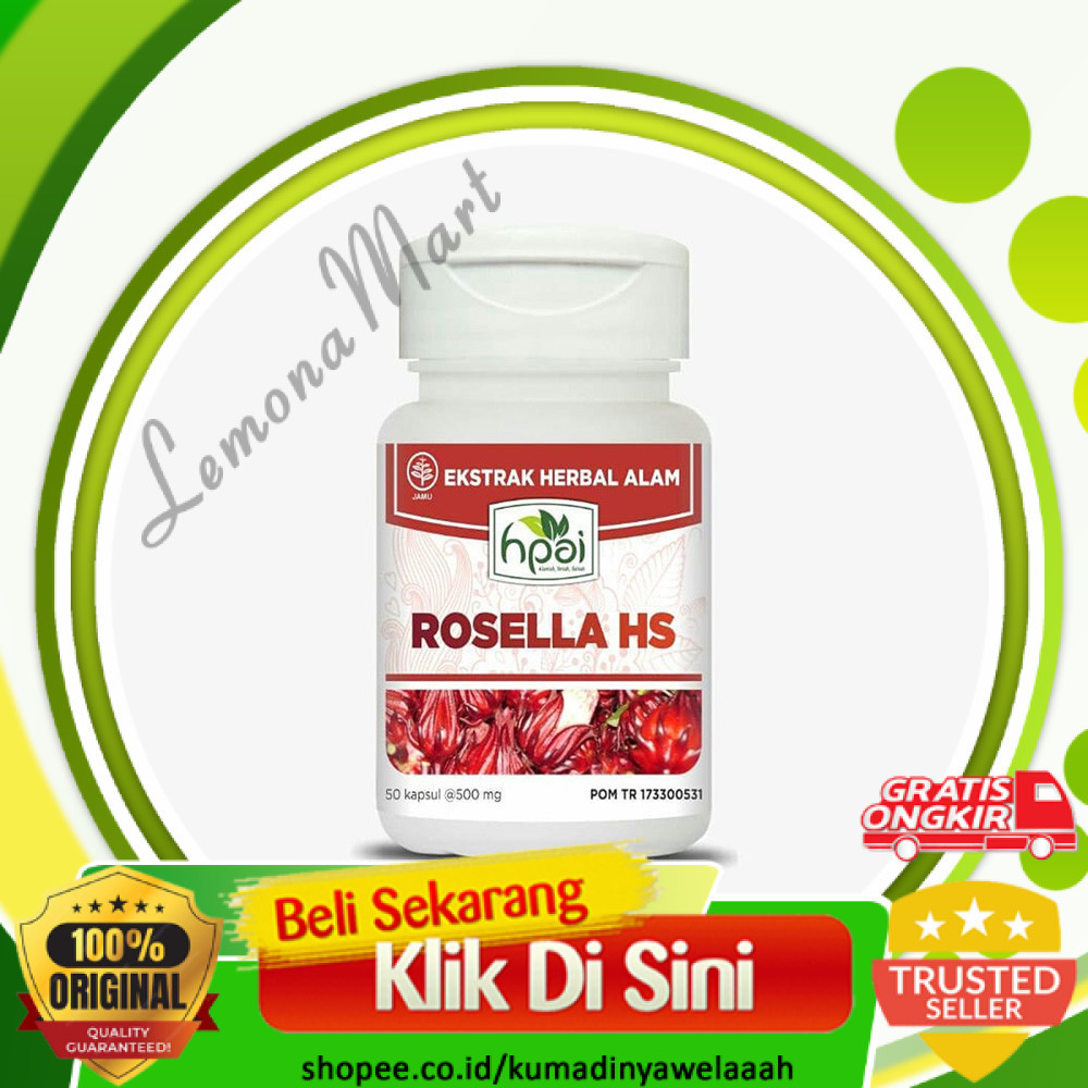 

ROSELLA HS HNI HPAI - Herbal Hipertensi Obesitas Kolestrol HK0-Lemonamart
